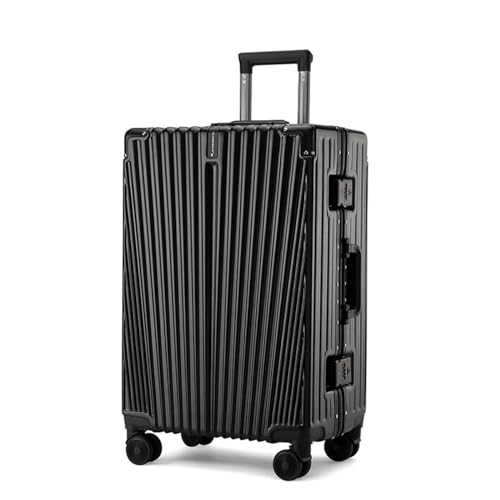 HSSYHGDS Koffer Koffer mit 360°-Lautstärkerollen Leichter Koffer Robuster und druckfester Koffer Koffer mit Aluminiumrahmen von HSSYHGDS