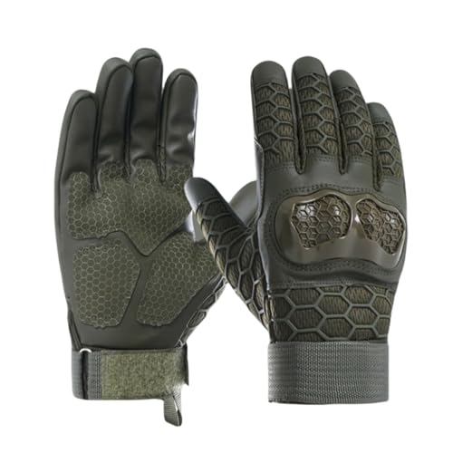 HSTWODE Motorradhandschuhe, leistungsstarke Motorradhandschuhe mit Schutz, Motocross-Handschuhe, Quads, Mopeds, Roller, Mountainbikes, berührungsempfindlich (Grün, XL) von HSTWODE