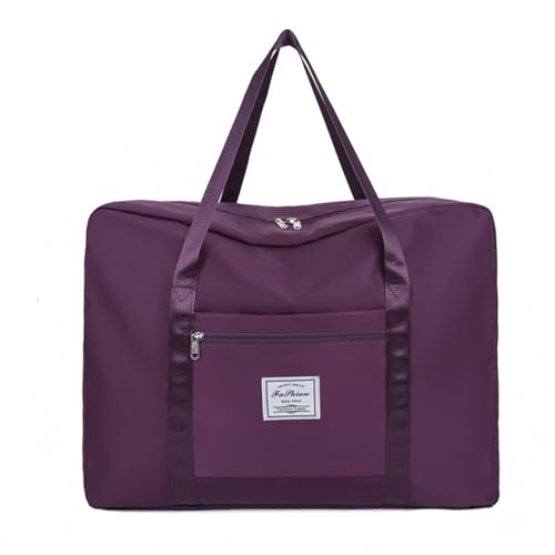 HSTWODE-Sporttasche Reisetasche Moving Bag Verfügbare Größen 16 L bis 70 L Aufbewahrungstasche Groß Gym Bag Faltbar Trainingstasche (Dunkelviolett, Large 30L) von HSTWODE