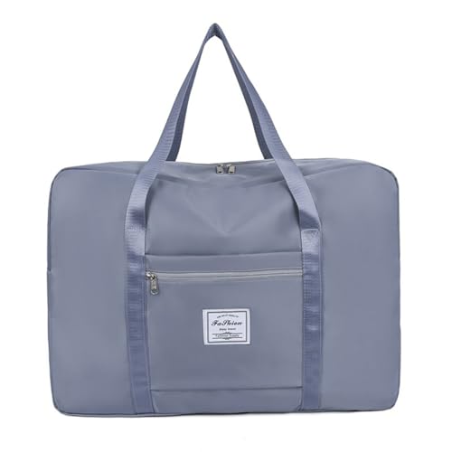 HSTWODE-Sporttasche Reisetasche Moving Bag Verfügbare Größen 16 L bis 70 L Aufbewahrungstasche Groß Gym Bag Faltbar Trainingstasche (Grau-blau, Large 30L) von HSTWODE