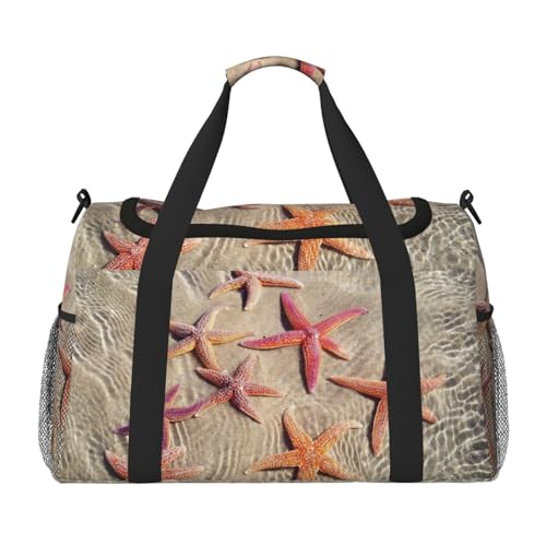 Sea Handreisetasche – strapazierfähiges Handgepäck, Wochenendtasche, Reisetasche, Reisetasche, Reisetasche, Reisetasche, tragbare Tasche, Reiseausrüstung, Tragetasche, Schwarz , Einheitsgröße von HSZSQZWH