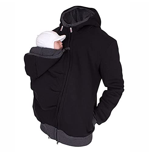 Dad Schwanger T-Shirts Hände Frei Haut An Haut Känguru Schwanger Weste Babytragen Wickeloberteil Beruhigen Ärmellos,Schwarz,XL Dad Schwanger T-Shirts Hände Frei Haut An Haut Känguru Schwanger Weste Babytragen Wickeloberteil Beruhigen Ärmellos,Schwarz,XL von HTDZDX