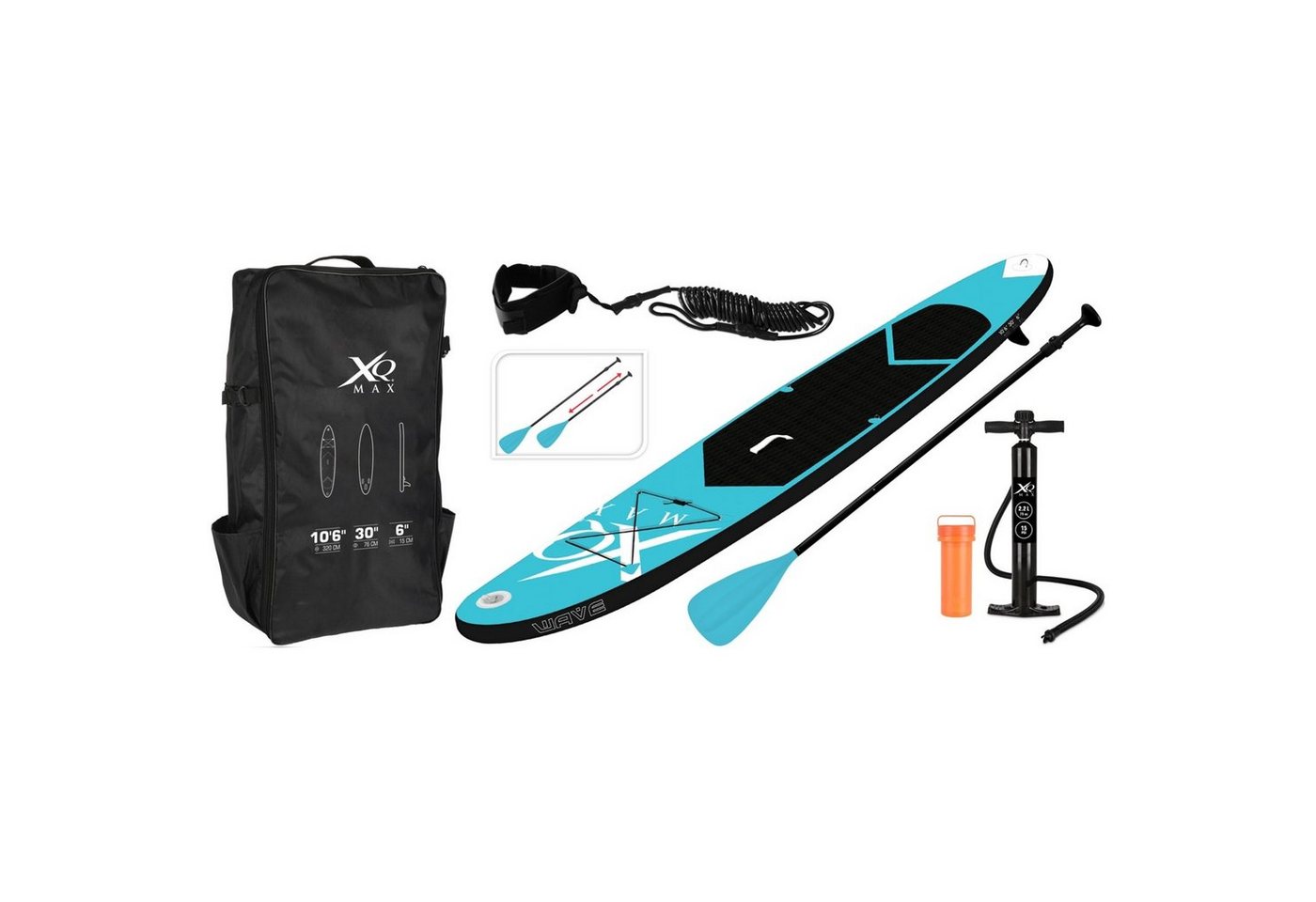 HTI-Living Steh-Paddelbrett Set mit Zubehör Handpaddel, (Set, 7-St., 1 Paddel-Set) HTI-Living Steh-Paddelbrett Set mit Zubehör Handpaddel, (Set, 7-St., 1 Paddel-Set) von HTI-Living