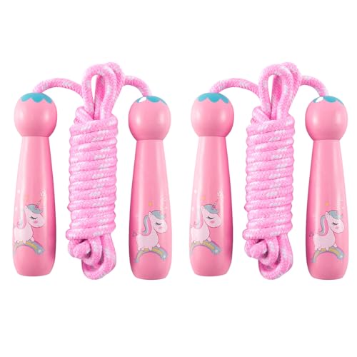 HTTDSLF Springseil Kinder 260cm 2 Stück mit Cartoon, Einstellbar Verstellbare Seilspringen Jump Rope, Ideal für Fitness Training und Knochenentwicklung zu fördern, für Jungen Mädchen Ab 4 Jahre HTTDSLF Springseil Kinder 260cm 2 Stück mit Cartoon, Einstellbar Verstellbare Seilspringen Jump Rope, Ideal für Fitness Training und Knochenentwicklung zu fördern, für Jungen Mädchen Ab 4 Jahre von HTTDSLF