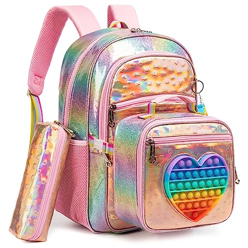 HTgroce Rosa Schulranzen Mädchen Set 3 Pop Push It Schultasche Mädchen 1. klasse rucksack mädchen Bubble Schulranzen HTgroce Rosa Schulranzen Mädchen Set 3 Pop Push It Schultasche Mädchen 1. klasse rucksack mädchen Bubble Schulranzen von HTgroce