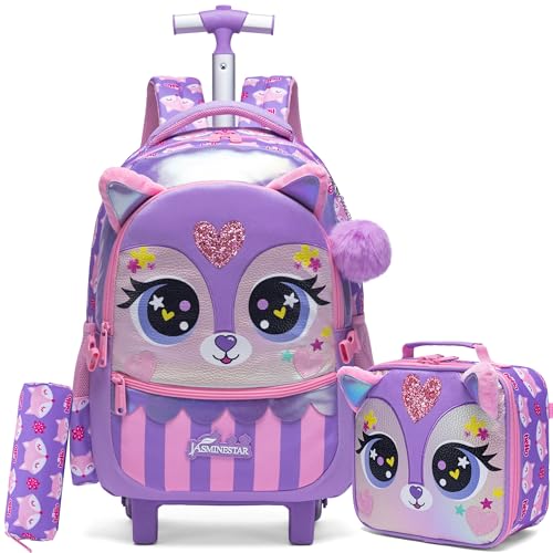 HTgroce Schulranzen Mit Rollen Schulranzen Trolley Mädchen Rucksack Mit Rollen Mädchen Schulranzen Mit Rollen 1 klasse HTgroce Schulranzen Mit Rollen Schulranzen Trolley Mädchen Rucksack Mit Rollen Mädchen Schulranzen Mit Rollen 1 klasse von HTgroce