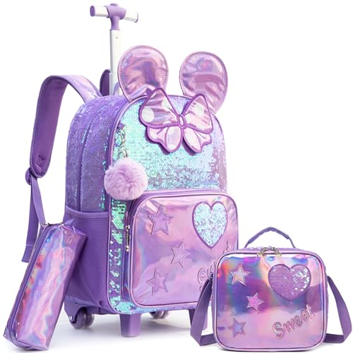 HTgroce Schulranzen Trolley Mädchen 7 Jahre Kinder Schulranzen Mit Rollen Kinderrucksack mit 2 Rollen Rucksack Schulrucksack Trolley Schultrolley Reisetasche mit Rollen HTgroce Schulranzen Trolley Mädchen 7 Jahre Kinder Schulranzen Mit Rollen Kinderrucksack mit 2 Rollen Rucksack Schulrucksack Trolley Schultrolley Reisetasche mit Rollen von HTgroce