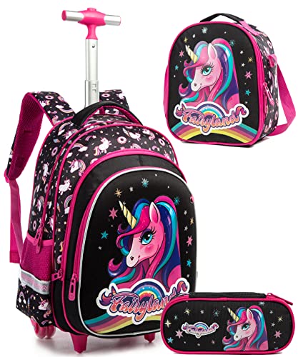 HTgroce Schulranzen mit Rollen für Mädchen Trolley Kinder 3 in 1 Schultasche Kinder Trolley Jungen,Perfekt für Kinder. HTgroce Schulranzen mit Rollen für Mädchen Trolley Kinder 3 in 1 Schultasche Kinder Trolley Jungen,Perfekt für Kinder. von HTgroce