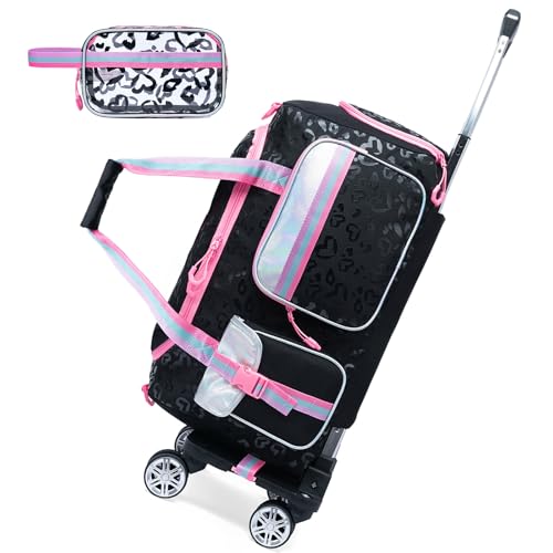 HTgroce Trolley Reisetasche Mit Rollen Abnehmbar Damen Mehrfachtasche Sporttasche Mit Rollen Faltbare Sporttasche Damen Travel Bag Mit Kosmetiktasche Kulturtasche HTgroce Trolley Reisetasche Mit Rollen Abnehmbar Damen Mehrfachtasche Sporttasche Mit Rollen Faltbare Sporttasche Damen Travel Bag Mit Kosmetiktasche Kulturtasche von HTgroce