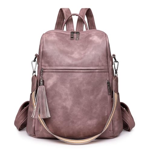 HUA ANGEL Elegant Anti Diebstahl Rucksack Damen Klein Cityrucksack Wasserdicht Leder Handtaschen Rucksack 2 In 1 Vintage Schultertasche Damen Mittelgroß FüR Arbeits Sport Alltag Reise HUA ANGEL Elegant Anti Diebstahl Rucksack Damen Klein Cityrucksack Wasserdicht Leder Handtaschen Rucksack 2 In 1 Vintage Schultertasche Damen Mittelgroß FüR Arbeits Sport Alltag Reise von HUA ANGEL