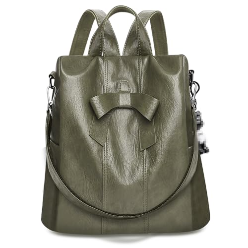 HUA ANGEL Kleiner Anti-Diebstahl Damen Rucksack Taschenrucksack 2in1 Damen Leder Moderne Rucksäcke für City Arbeit Alltag und Reisen HUA ANGEL Kleiner Anti-Diebstahl Damen Rucksack Taschenrucksack 2in1 Damen Leder Moderne Rucksäcke für City Arbeit Alltag und Reisen von HUA ANGEL