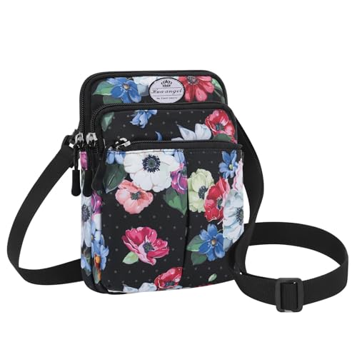 HUA ANGEL Mini Umhängetaschen kleine Handytaschen für Damen und Herren Sport Bauchtasche stylish hüfttasche mit Reißverschluss wasserdicht Stoff Gürteltasche mit vielen Fächern Für Reisen HUA ANGEL Mini Umhängetaschen kleine Handytaschen für Damen und Herren Sport Bauchtasche stylish hüfttasche mit Reißverschluss wasserdicht Stoff Gürteltasche mit vielen Fächern Für Reisen von HUA ANGEL