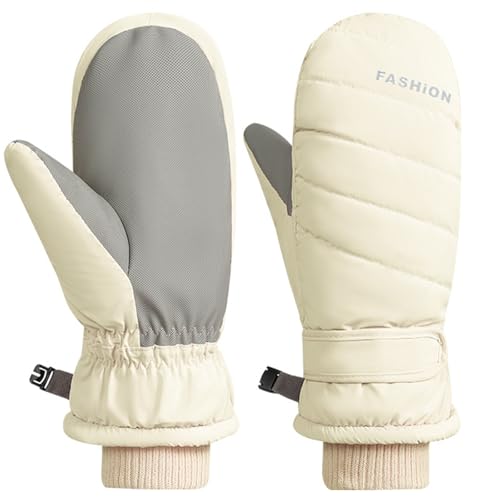 HUAJINGKEJI 1 Paar wasserdichte isolierte Winterhandschuhe, Outdoor-Sport-Fäustlinge, Ski-Handschuhe für Outdoor-Sportarten und Schnee-Aktivitäten von HUAJINGKEJI