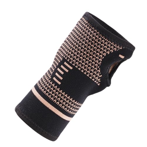 HUAJINGKEJI Atmungsaktive Handgelenkstütze, Kupfer, Handgelenk-Kompressionsmanschetten, gestrickte Handgelenkbandage, Fitnessstudio, Armband für Workout, Basketball von HUAJINGKEJI