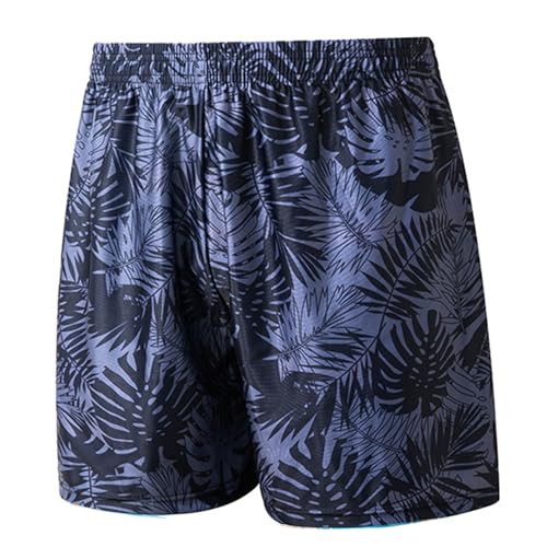 HUAJINGKEJI Herren-Badehose, schnelltrocknend, Boardshorts, Badehose, lockere Badehose, Strand-Shorts, Blumendruck, Badebekleidung von HUAJINGKEJI