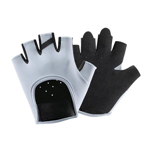 HUANGENG 2 x rutschfeste Fünf-Finger-Workout-Handschuhe aus Silikon, Gewichtstraining, Fitness-Handschuhe, Gewichtheben, Handschuhe für Damen und Herren von HUANGENG