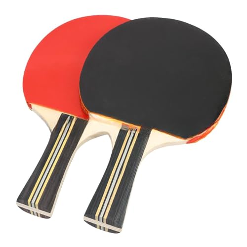 HUANGENG Hochelastische Tischtennisschläger Tragbares Tischtennis-Paddel Professionelle PingPong-Schläger für drinnen und draußen spielen von HUANGENG