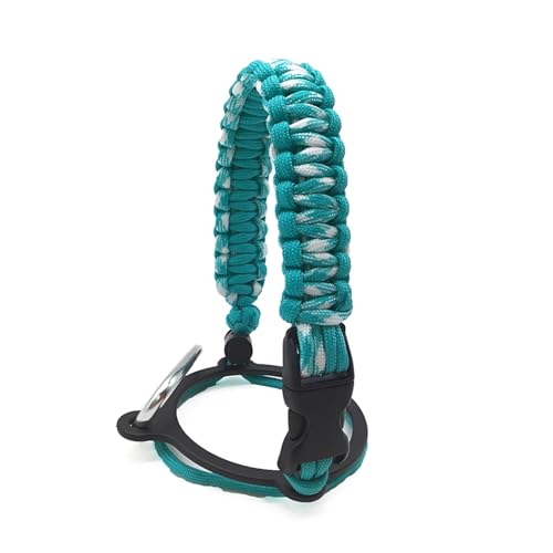 Paracord Griff Karabiner Wasserflasche Griff Gurt für Outdoor Wasserflasche Gurt Paracord Griff mit Schnur von HUANGENG