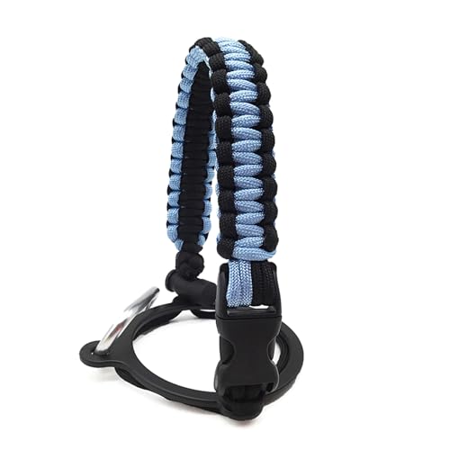 Paracord Griff Karabiner Wasserflasche Griff Gurt für Outdoor Wasserflasche Gurt Paracord Griff mit Schnur von HUANGENG