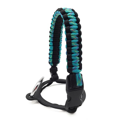 Paracord Griff Karabiner Wasserflasche Griff Gurt für Outdoor Wasserflasche Gurt Paracord Griff mit Schnur von HUANGENG