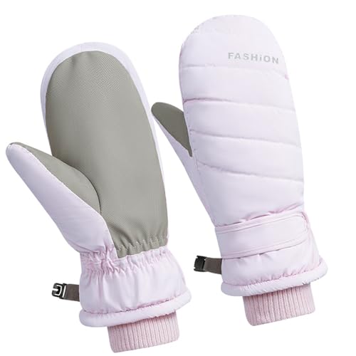 HUANGTNG 1 Paar wasserdichte isolierte Winterhandschuhe, Outdoor-Sport-Fäustlinge, Ski-Handschuhe für Outdoor-Sportarten und Schnee-Aktivitäten von HUANGTNG