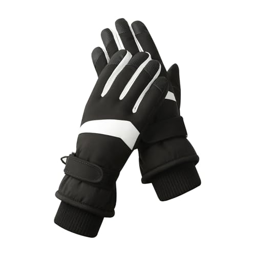 HUANGTNG Warme Skihandschuhe für Damen, wasserdicht, Winteraktivität, isolierte Handschuhe für Bergsteigen, dickes Fleece, Handwärmer von HUANGTNG