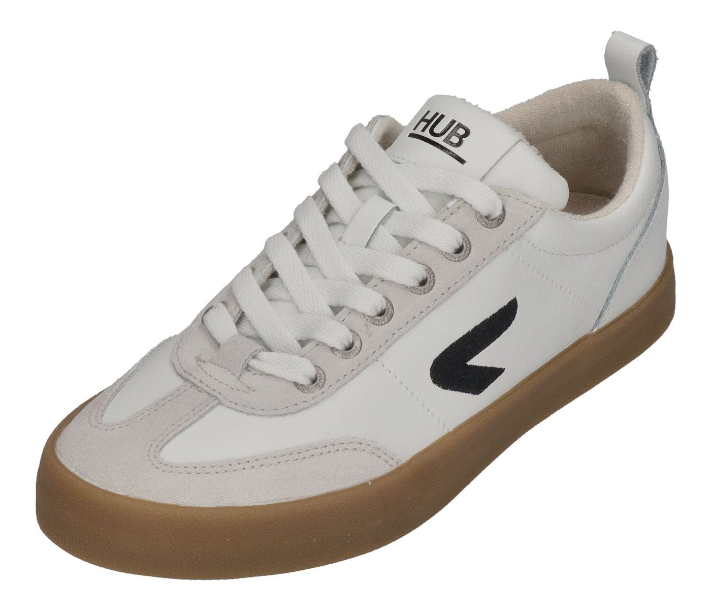 HUB Miami Sneaker White Black Gum HUB Miami Sneaker White Black Gum von HUB
