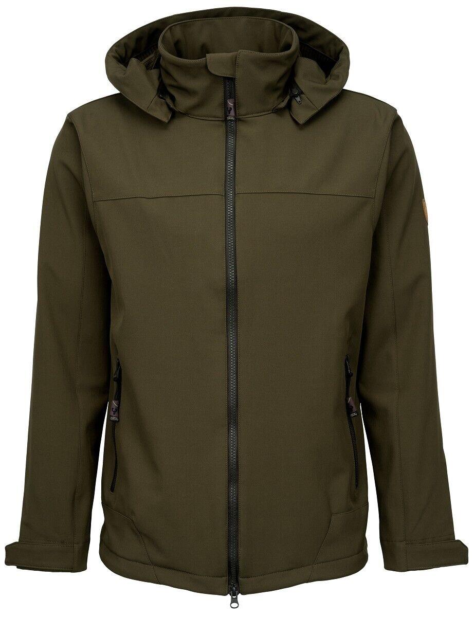 Hubertus Softshelljacke für Herren Jagdjacke Outdoorjacke oliv grün NEU von HUBERTUS