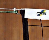 HUCK Volleyball-Turniernetz DVV II, 9,50 m lang aus Hochfestem Polypropylen, mit Kevlarseil, Fiberglas-Polyester Randstäben, 4-Punkt-Aufhängung, für Volleyball HUCK Volleyball-Turniernetz DVV II, 9,50 m lang aus Hochfestem Polypropylen, mit Kevlarseil, Fiberglas-Polyester Randstäben, 4-Punkt-Aufhängung, für Volleyball von HUCK
