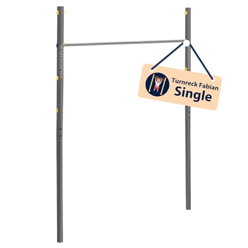 HUDORA Turnreck Fabian Standard/Pro - einfache/doppelte Turnstange für Kinder & Erwachsene - 4-Fach höhenverstellbare Gymnastikstange - belastbare Outdoor-Fitnessstange für bis zu 100kg HUDORA Turnreck Fabian Standard/Pro - einfache/doppelte Turnstange für Kinder & Erwachsene - 4-Fach höhenverstellbare Gymnastikstange - belastbare Outdoor-Fitnessstange für bis zu 100kg von HUDORA