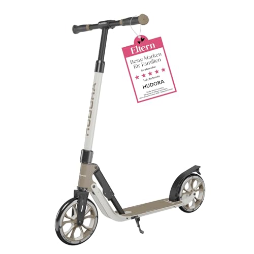 HUDORA BigWheel® 205 Advanced Scooter - Komfortabler Aluminium-Roller für bis zu 100kg - Höhenverstellbarer & zusammenklappbarer Tretroller - Kick-Scooter für Kinder/Jugendliche & Erwachsene von HUDORA