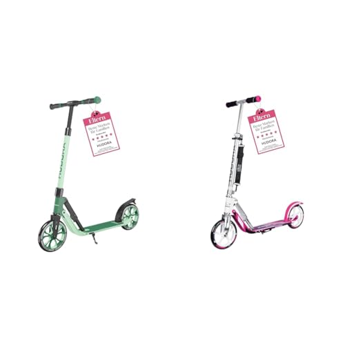 HUDORA BigWheel 205 Advanced Scooter - Komfortabler Aluminium-Roller für bis zu 100kg & BigWheel 205 Pure Scooter, Monopattino per Bambini e adulti von HUDORA