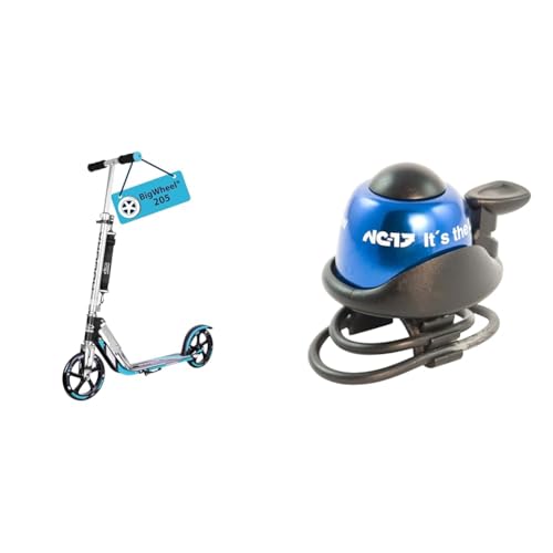 HUDORA BigWheel 205 Scooter - Stabiler Aluminium-Roller & NC-17 Unisex Fahrradklingel Safety Bell Nc-17 -Safety Bell/Fahrradglocke HUDORA BigWheel 205 Scooter - Stabiler Aluminium-Roller & NC-17 Unisex Fahrradklingel Safety Bell Nc-17 -Safety Bell/Fahrradglocke von HUDORA