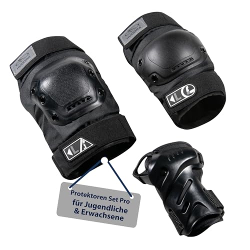 HUDORA Biomechanisches Protektoren-Set Pro, Handschützer, Knieschützer, Ellbogenschoner,Kinderschoner für Kinder und Erwachsene in verschiedenen Größen HUDORA Biomechanisches Protektoren-Set Pro, Handschützer, Knieschützer, Ellbogenschoner,Kinderschoner für Kinder und Erwachsene in verschiedenen Größen von HUDORA