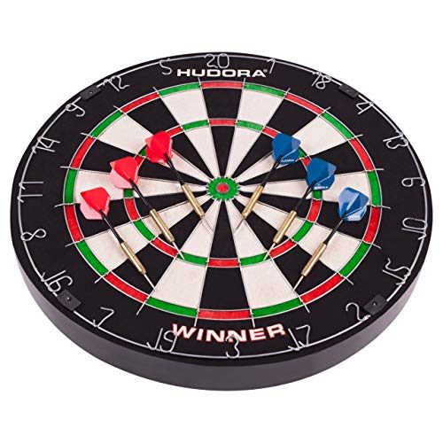 HUDORA Dartscheibe Bristle Dartboard Winner, inkl. 6 Dartpfeile mit Metallspitze - 77032 HUDORA Dartscheibe Bristle Dartboard Winner, inkl. 6 Dartpfeile mit Metallspitze - 77032 von HUDORA