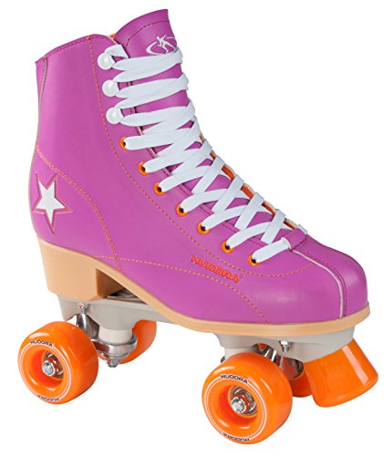 Hudora Disco Rollerskates Unisex Rollschuh, Lila/Orange, 35, 13171 von HUDORA