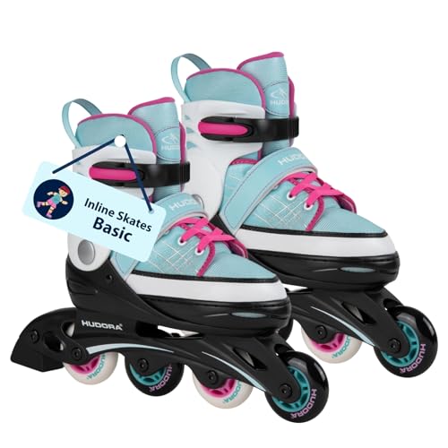 HUDORA Inline Skates Basic in Blue/Mint - Inliner für Kinder & Jugendliche in versch. Größen - Roller Skates bis zu 4 Größen verstellbar - Ideal als hochwertiges Einstiegsmodell HUDORA Inline Skates Basic in Blue/Mint - Inliner für Kinder & Jugendliche in versch. Größen - Roller Skates bis zu 4 Größen verstellbar - Ideal als hochwertiges Einstiegsmodell von HUDORA