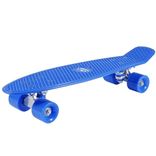 HUDORA - Kinder 12137 Retro Skateboard, himmelblau von HUDORA