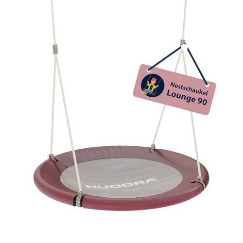 HUDORA Nestschaukel Lounge - Höhenverstellbare Nestschaukel mit 90/110cm Durchmesser für bis zu 150kg - Hängeschaukel mit geschlossener Sitzfläche - Familienschaukel für drinnen & draußen HUDORA Nestschaukel Lounge - Höhenverstellbare Nestschaukel mit 90/110cm Durchmesser für bis zu 150kg - Hängeschaukel mit geschlossener Sitzfläche - Familienschaukel für drinnen & draußen von HUDORA