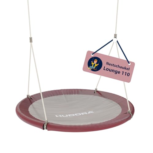 HUDORA Nestschaukel Lounge - Höhenverstellbare Nestschaukel mit 90/110cm Durchmesser für bis zu 150kg - Hängeschaukel mit geschlossener Sitzfläche - Familienschaukel für drinnen & draußen HUDORA Nestschaukel Lounge - Höhenverstellbare Nestschaukel mit 90/110cm Durchmesser für bis zu 150kg - Hängeschaukel mit geschlossener Sitzfläche - Familienschaukel für drinnen & draußen von HUDORA