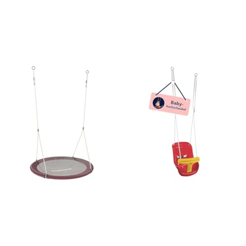 HUDORA Nestschaukel Lounge - Höhenverstellbare Nestschaukel & Babyschaukel höhenverstellbar 120-180 cm in rot/gelb HUDORA Nestschaukel Lounge - Höhenverstellbare Nestschaukel & Babyschaukel höhenverstellbar 120-180 cm in rot/gelb von HUDORA