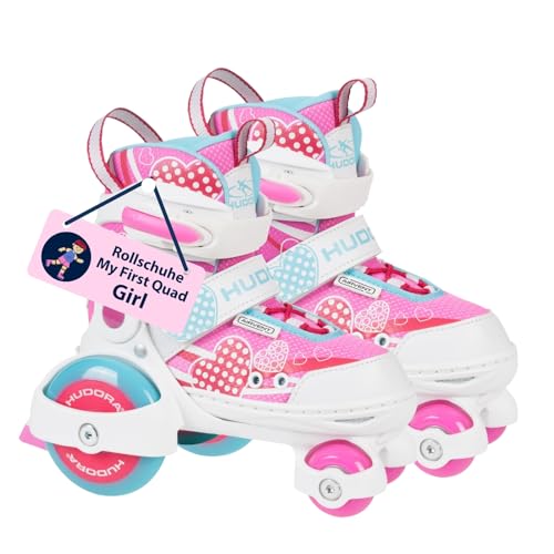 HUDORA Rollschuh My First Quad in versch. Größen & Farben - hochwertige Rollschuhe für Kinder bis 20kg - Kinder Rollschuhe größenverstellbar - sichere Einsteiger-Rollerskates mit großen Rollen HUDORA Rollschuh My First Quad in versch. Größen & Farben - hochwertige Rollschuhe für Kinder bis 20kg - Kinder Rollschuhe größenverstellbar - sichere Einsteiger-Rollerskates mit großen Rollen von HUDORA