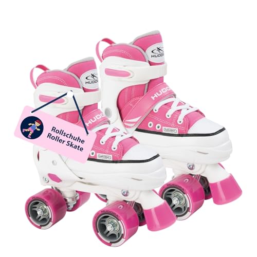 HUDORA Rollschuh Roller Skate in pink/schwarz - hochwertige Rollschuhe aus Nylon - Bequeme Kinder Rollschuhe über 4 Größen verstellbar - stilvolle Rollschuhe für Kinder & Jugendliche HUDORA Rollschuh Roller Skate in pink/schwarz - hochwertige Rollschuhe aus Nylon - Bequeme Kinder Rollschuhe über 4 Größen verstellbar - stilvolle Rollschuhe für Kinder & Jugendliche von HUDORA