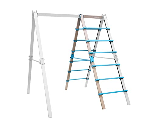 HUDORA Vario Schaukel Ergänzungsmodul Leiter - Outdoor-Leiter zur Erweiterung des Schaukelgerüsts für Kinder & Erwachsene - Spielgerät aus pulverbeschichtetem Stahl mit optionaler Erweiterung HUDORA Vario Schaukel Ergänzungsmodul Leiter - Outdoor-Leiter zur Erweiterung des Schaukelgerüsts für Kinder & Erwachsene - Spielgerät aus pulverbeschichtetem Stahl mit optionaler Erweiterung von HUDORA