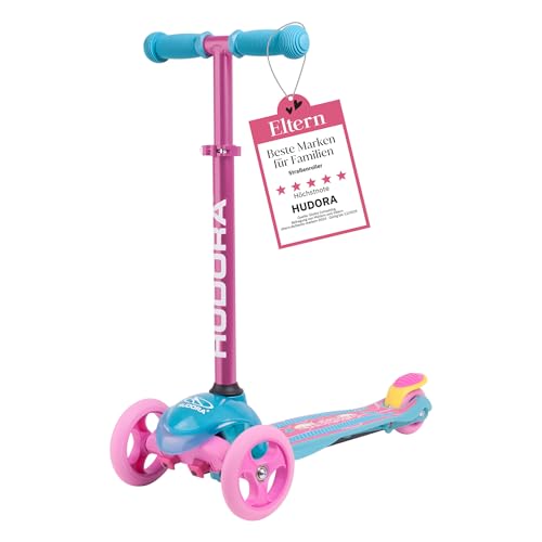 HUDORA Scooter Flitzkids 2.0 I Stabiler Kinderscooter mit großer Trittfläche I Höhenverstellbarer & transportierbarer Mini-Dreirad-Roller für bis zu 50kg I Dreiradscooter aus Aluminium für Kinder HUDORA Scooter Flitzkids 2.0 I Stabiler Kinderscooter mit großer Trittfläche I Höhenverstellbarer & transportierbarer Mini-Dreirad-Roller für bis zu 50kg I Dreiradscooter aus Aluminium für Kinder von HUDORA