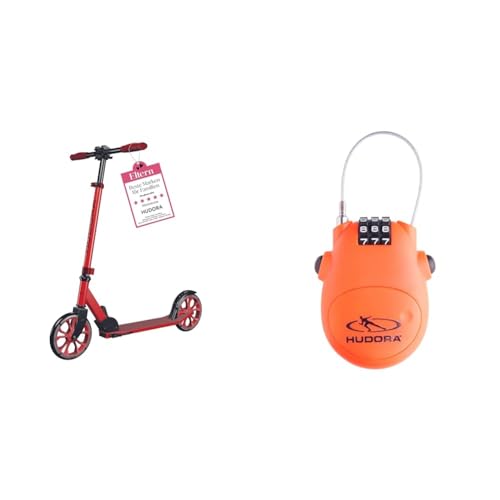 HUDORA Scooter Up 200 - Geräuscharmer Aluminium-Roller für bis zu 100kg & Kabel-Schloss Fahrrad Scooter, Zahlenschloss, 14492 HUDORA Scooter Up 200 - Geräuscharmer Aluminium-Roller für bis zu 100kg & Kabel-Schloss Fahrrad Scooter, Zahlenschloss, 14492 von HUDORA