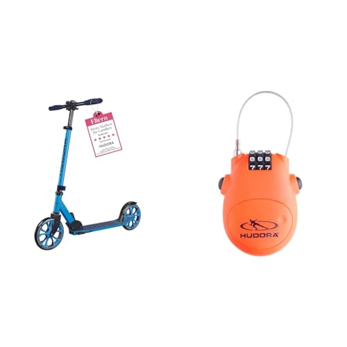 HUDORA Scooter Up 200 - Geräuscharmer Aluminium-Roller für bis zu 100kg & Kabel-Schloss Fahrrad Scooter, Zahlenschloss, 14492 HUDORA Scooter Up 200 - Geräuscharmer Aluminium-Roller für bis zu 100kg & Kabel-Schloss Fahrrad Scooter, Zahlenschloss, 14492 von HUDORA