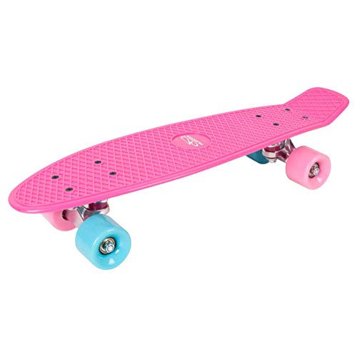 HUDORA Skateboard Retro Skate Wonders, rosa - Skateboard Vintage, 12152, M von HUDORA