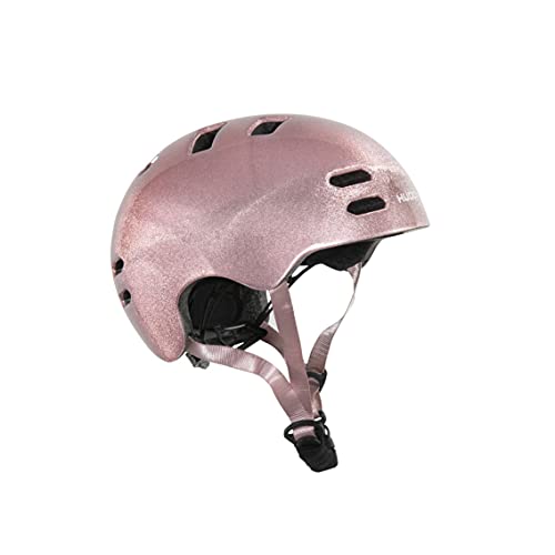 HUDORA Skaterhelm Reflect, rosé Scooterhelm Helm (L) von HUDORA