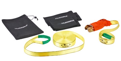 HUDORA Slackline Set mit Baumschutz - Balancierseil - 76656 von HUDORA